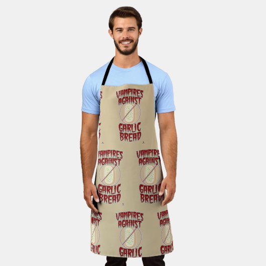 Vampiers willen geen knoflookbrood en plezier Hall Schort (Gedragen)