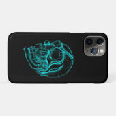 Vampierschedel zwart en groen ontwerp Case-Mate iPhone case (Achterkant (horizontaal))