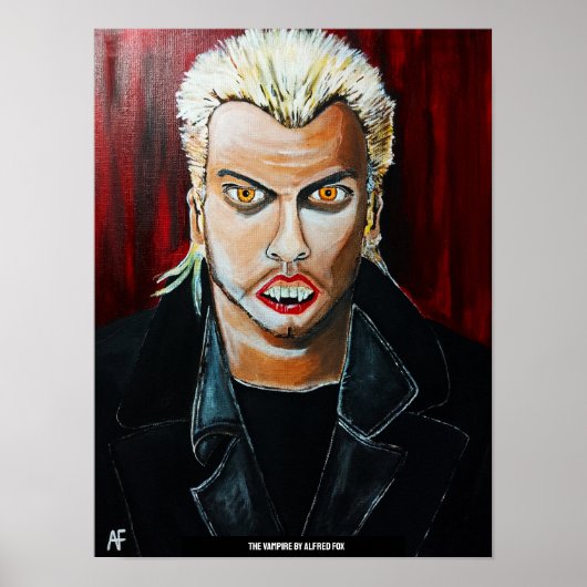 Vampierschilderij van Alfred Fox Poster (Voorkant)