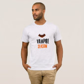 Vampierseizoen Halloween T-shirt (Voorkant volledig)