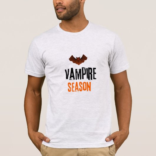 Vampierseizoen Halloween T-shirt (Voorkant)