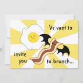 Vampierspek en dode ei gekke brunch kaart (Voorkant)