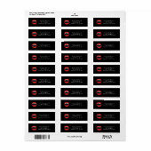 Vampiertanden Bloed Dracula Halloween Feest Etiket (Full Sheet)