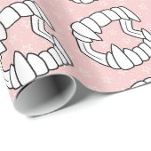 Vampiertanden Halloween Cadeaupapier (Rol Hoek)
