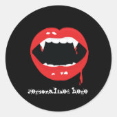 Vampiertanden Halloween Dracula Fangs Sticker (Voorkant)