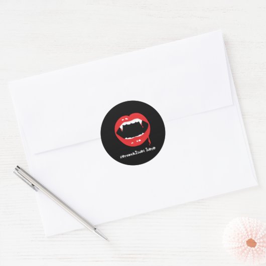 Vampiertanden Halloween Dracula Fangs Sticker (Envelop)