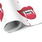 Vampiervijgen Halloween Wrapping Paper Cadeaupapier (Rol Hoek)