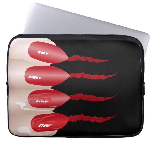 Vampiervinger Laptop Sleeve (Voorkant)