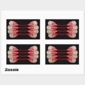 Vampiervinger V.2 Rechthoekige Sticker (Vel)