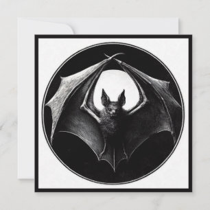 Vampiervleermuis Goth Horror Kaart