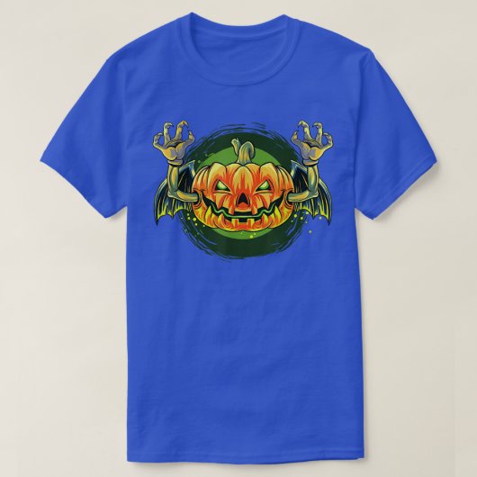 Vampiervleermuis Halloween pompoen T-shirt (Design voorkant)