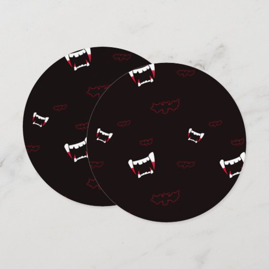 vampiervleermuizen 5,25 x 5,25 kaart (Voorkant / Achterkant)