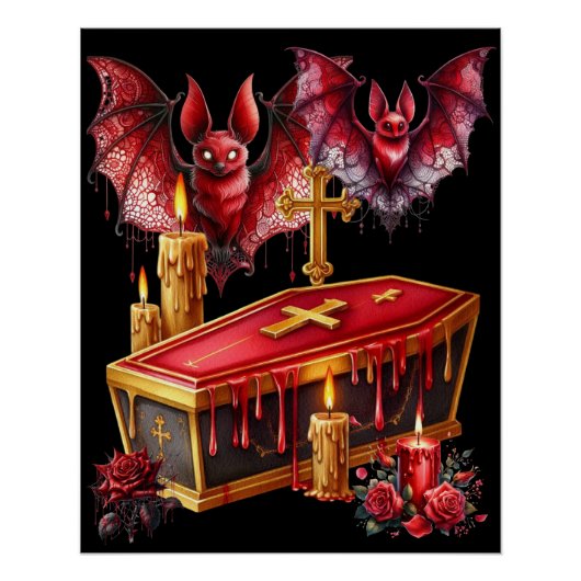 Vampiervleermuizen Perfect Poster (Voorkant)