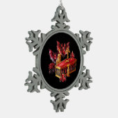 Vampiervleermuizen Tin Sneeuwvlok Ornament (Links)