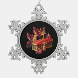 Vampiervleermuizen Tin Sneeuwvlok Ornament