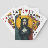 Vampiervrouw Pokerkaarten (Achterkant)