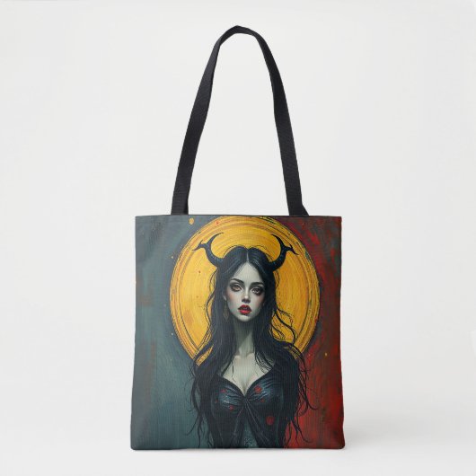 Vampiervrouw Tote Bag (Voorkant)