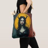 Vampiervrouw Tote Bag (Dichtbij)