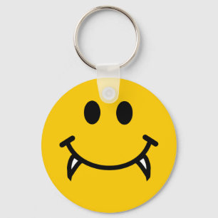 Vampierzijde met fangs sleutelhanger