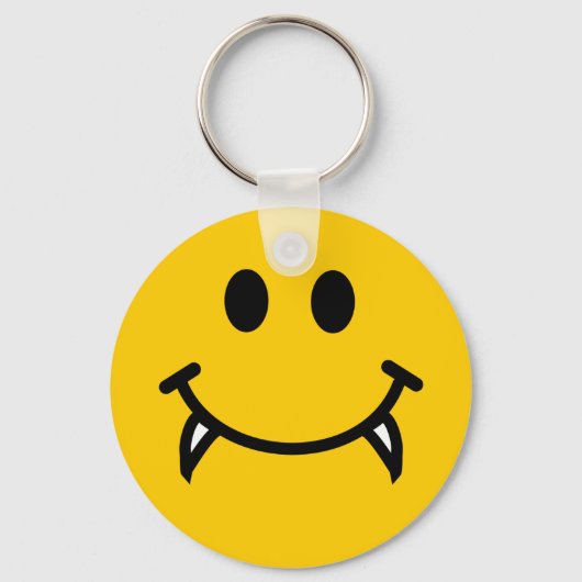 Vampierzijde met fangs sleutelhanger (Voorkant)