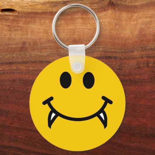 Vampierzijde met fangs sleutelhanger (Voorkant)