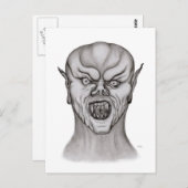 Vampir Briefkaart (Voorkant / Achterkant)