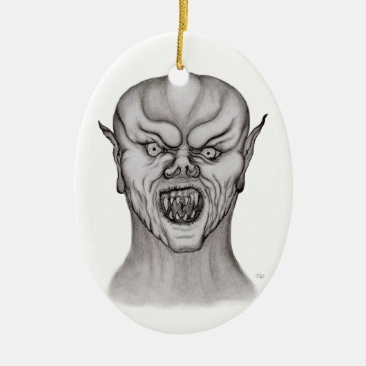 Vampir Keramisch Ornament (Voorkant)