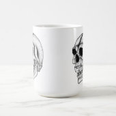 Vampir ontwerp zwart-wit koffiemok (Center)