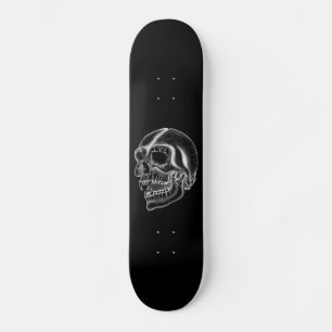 Vampir ontwerp zwart-wit skateboard