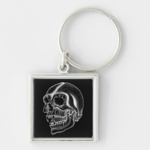 Vampir ontwerp zwart-wit sleutelhanger