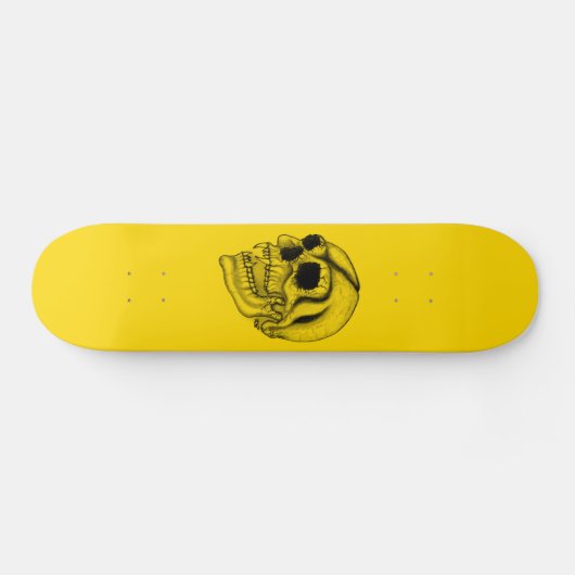 Vampir - Schädel Bleistift Zeichnung Skateboard (Horizontaal)