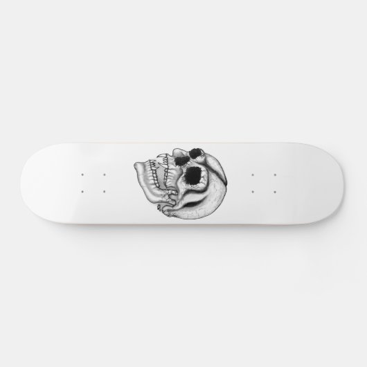 Vampir Schädel zwart-wit ontwerp Persoonlijk Skateboard (Horizontaal)