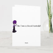 Vampir Verjaardag Kaart - Een fantastische dag (Achterkant)