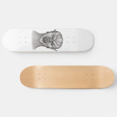 Vampir zwart-wit ontwerp skateboard (Horizontaal)