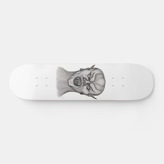 Vampir zwart-wit ontwerp skateboard (Horizontaal)