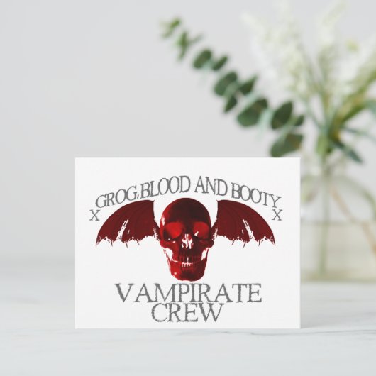 Vampirate Crew Briefkaart (Staand voorkant)