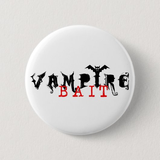Vampire aas - knop ronde button 5,7 cm (Voorkant)