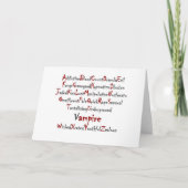 Vampire Alphabet Kaart (Voorkant)