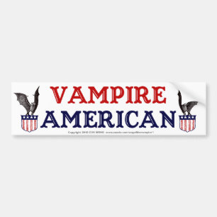 Vampire American Bumpersticker