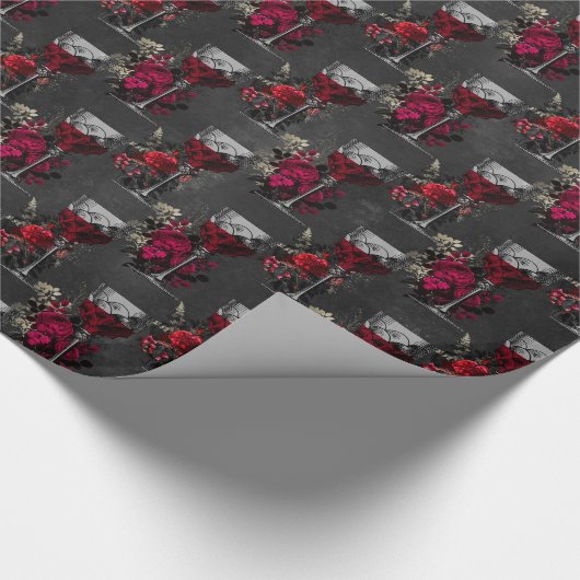 Vampire Amour Pattern Cadeaupapier (Hoek)