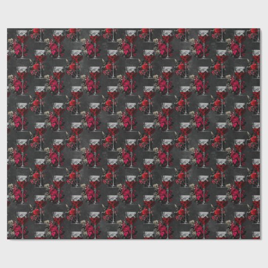 Vampire Amour Pattern Cadeaupapier (Vlak)