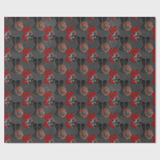 Vampire Amour Pattern Cadeaupapier (Vlak)