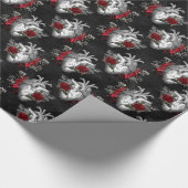Vampire Amour Pattern Cadeaupapier (Hoek)