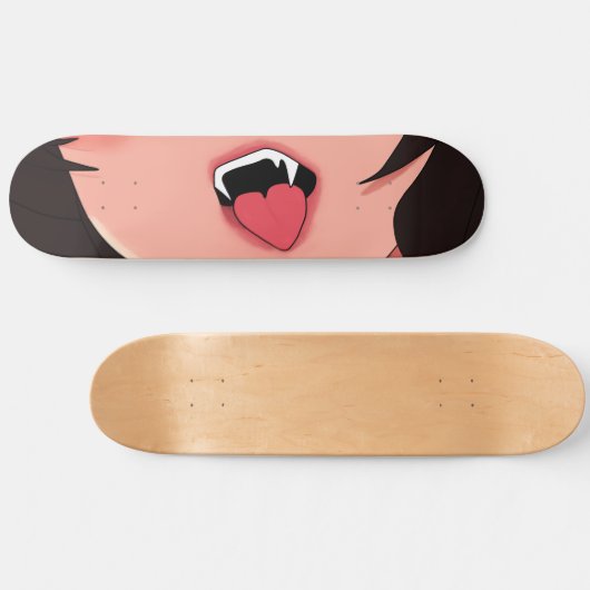 Vampire Anime Lips Skateboard Deck (Horizontaal)