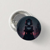 Vampire anime meisje 1 ronde button 3,2 cm (Voorkant /achterkant)