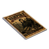 Vampire, Antiek Circusmonster Notitieboek (Rechterzijde)