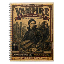 Vampire, Antiek Circusmonster Notitieboek