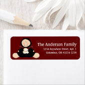 Vampire Baby First Halloween Return Address Label (Insitu)