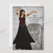 Vampire Ball Halloween Party Kaart (Achterkant)