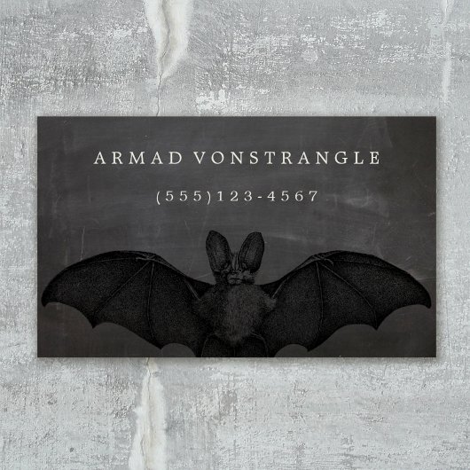 Vampire Bat Calling Card Contactkaartje